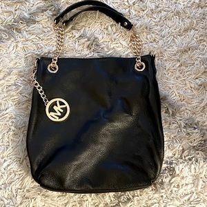 Black Michael Kors Leather Purse